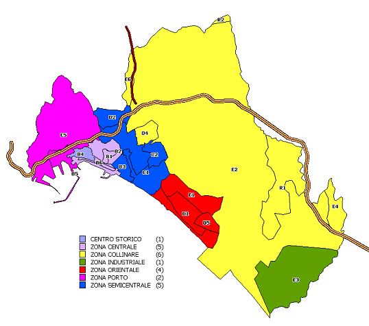 4 Mercato del comune di Salerno La città di Salerno si affaccia sul golfo a cui da il nome ed è attraversata dal fiume Irno; il suo territorio è delimitato dai monti della Costiera Amalfitana