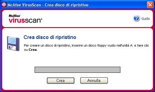 Creazione di un disco di ripristino Verrà visualizzata la finestra di dialogo Crea disco di ripristino (Figura 2-13). Figura 2-13.