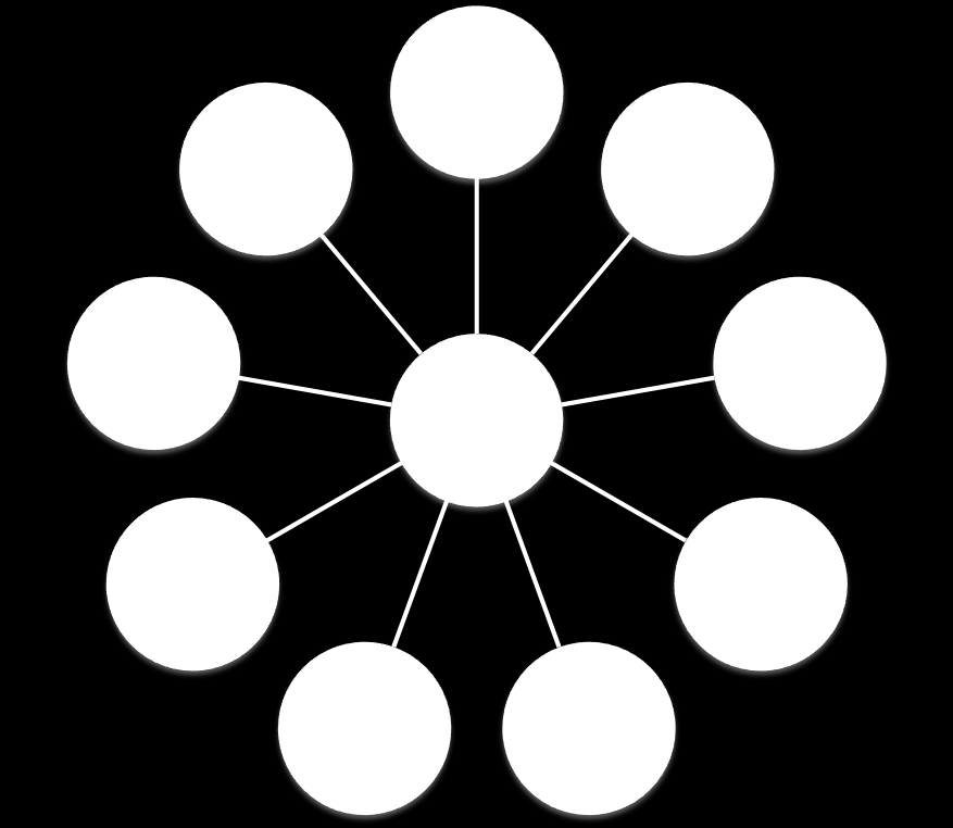 Figura 122: La grande rete della Haus im Viertel Compongono questa rete i partner con i quali esiste una cooperazione e che rappresentano il NOI della casa.