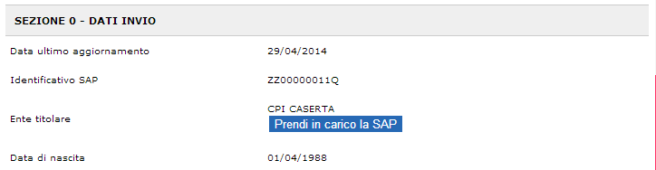 UTENTE OPERATORE Gli operatori possono registrare un cittadino, attraverso il form dedicato.