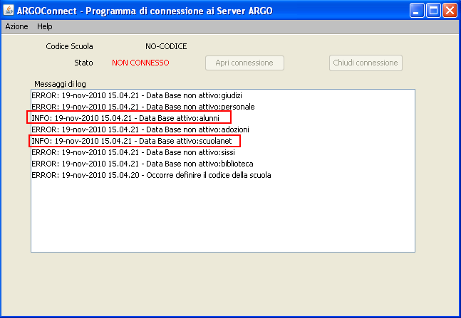 Installazione del modulo lato Server Connect s installa mediante il cd DEMO dei programmi Argo, oppure è possibile scaricare il prodotto direttamente dal sito http://download.scuolanet.