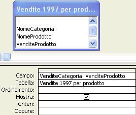 5.5.2.4 Modificare il nome di un campo, in una query, o creare un campo calcolato.