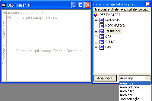 3. Fare clic sulla tabella o sulla query che include i dati sui quali si desidera basare la maschera. 4.