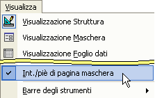 5.6.4 Inserire, modificare testo nell intestazione, piè di pagina di una maschera. Ogni maschera è composta da tre sezioni base: Intestazione. Corpo. Piè di pagina.