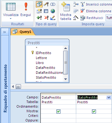 G. Pettarin ECDL Modulo 5: Basi di dati con Access 215 Messaggio di conferma Fai clic su Sì. Se apri la tabella Libri troverai i due libri di avventura con i prezzi aggiornati.