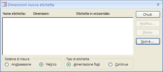 G. Pettarin ECDL Modulo 5: Basi di dati con Access 253 Creazione guidata Etichetta: primo passaggio In questo passaggio puoi scegliere il tipo di etichetta.