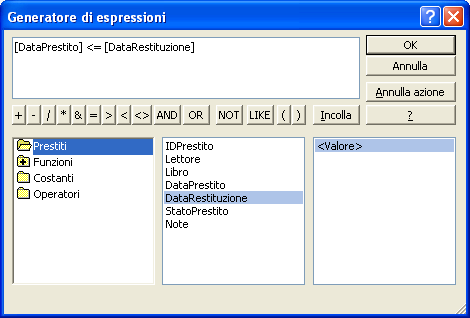 G. Pettarin ECDL Modulo 5: Basi di dati con Access 74 Il Generatore di espressioni Abbiamo già utilizzato il Generatore di espressioni per creare delle regole di convalida dei campi.