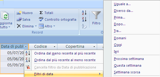 G. Pettarin ECDL Modulo 5: Basi di dati con Access 77 Quindi un filtro è una regola o un criterio specificato per un campo. Il criterio identifica il valore di campo che si desidera visualizzare.