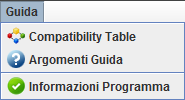 Guida Utente OfficeServ DM Cap. 3 Operatività Menu Tab Dal menu [Tab] è possibile selezionare le schede correntemente aperte nel menu di programmazione (vedere più avanti la relativa descrizione).