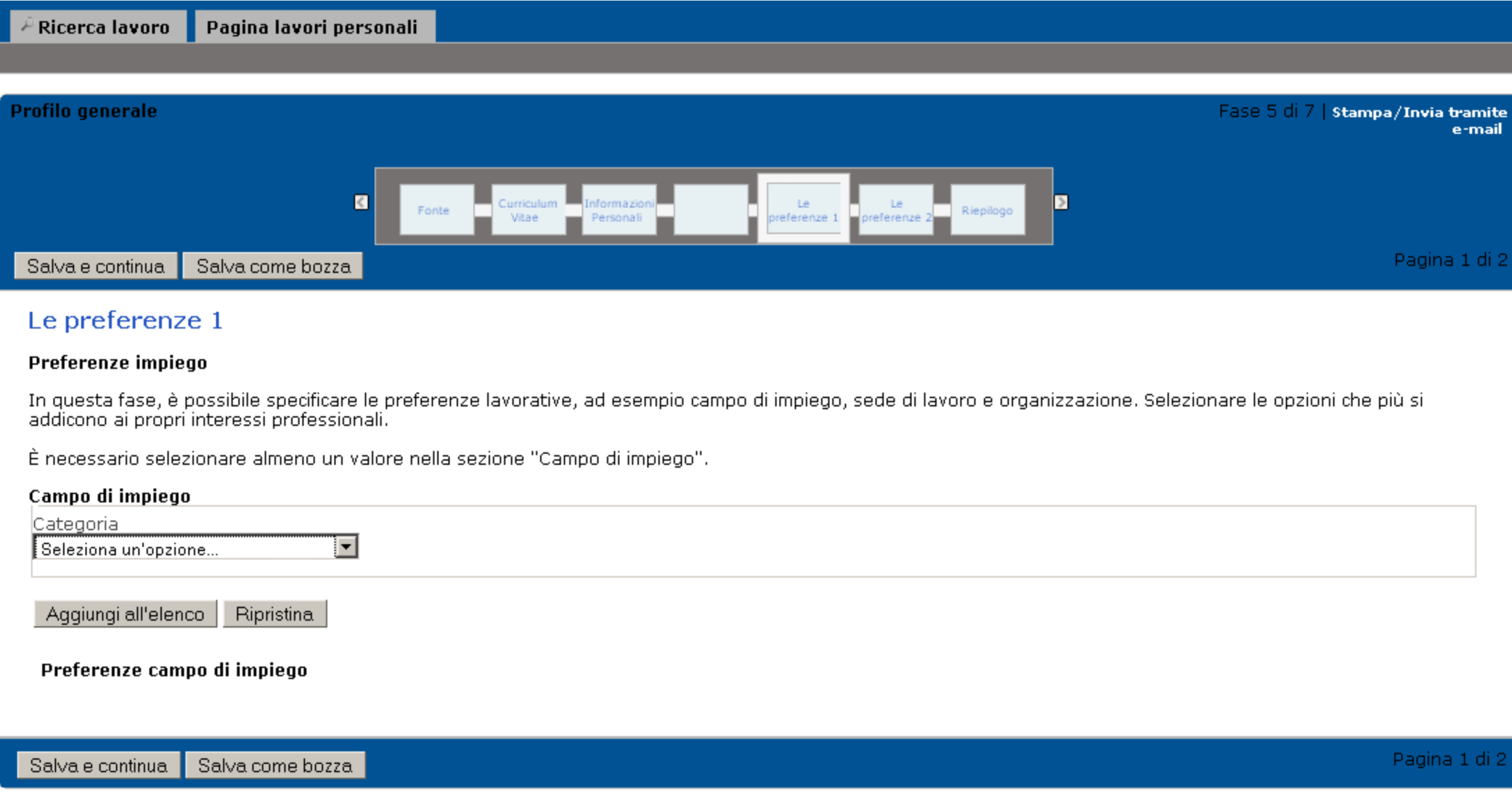 Istruzioni per il corretto inserimento del curriculum vitae in www.bms.