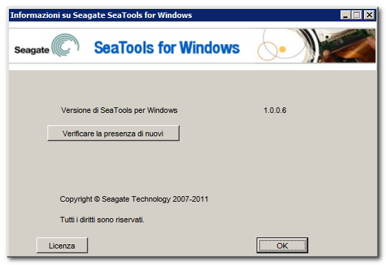 v 1.1.0.19 8 giu 2008 Supporto SAS e SCSI per Identifica, Download del firmware e Formattazione. v 1.1.0.20 3 sett 2008 Informazioni sulle unità esata, Interruzione del Test Automatico Unità SCSI.