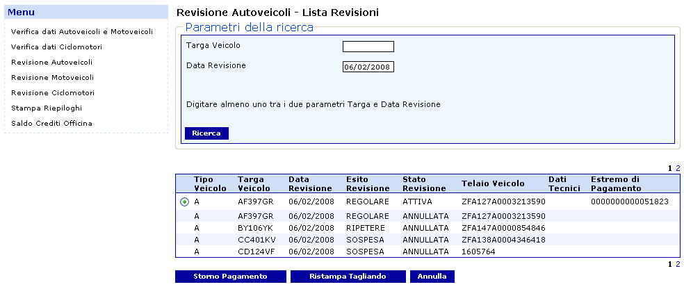 Figura 22 La ristampa del tagliando, a differenza della stampa, non dà luogo alla generazione di un nuovo codice antifalsificazione, ma riporta sul tagliando il codice precedentemente assegnato all