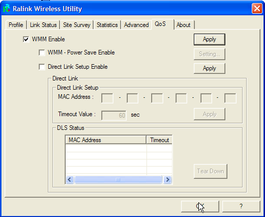 3.2.6 QoS Calidad del Servicio. Bajo esta pestaña es posible activar la funcionalidad WMM (Wi-Fi Multimedia) con el fin de priorizar el tráfico de transmisión.