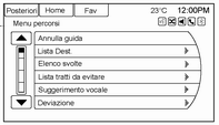 56 Navigazione Salvare come Base: Prendere per salvare la destinazione visualizzata come destinazione di casa propria.