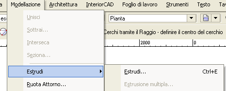 Pavimento e rivestimenti 4. Richiamare ora il comando Crea Poligoni da Muri. 1 Si aprirà il dialogo Creazione Poligoni da muri. 2 3 5. Attivare l opzione Superficie massima. 6.