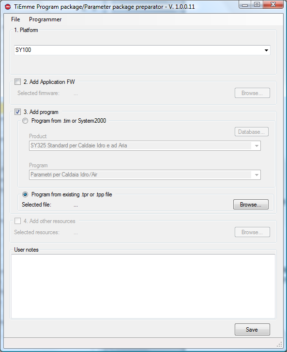 4. Salvare il file definitivo in formato.tpr, utilizzando il pulsante Save. Fig. 30 2.4.3 Aggiornamento Firmware del Key Pro Per l aggiornamento FW del dispositivo, dal menù Programmer scegliere Key Pro Firmware Update.