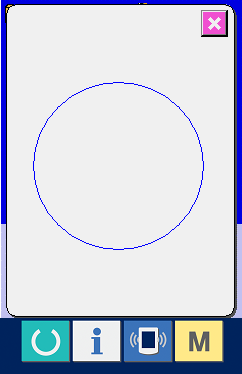 5 Selezionare la forma di cucitura. Quando il bottone UP o DOWN SCROLL (scorrimento verso l alto o il basso) G viene premuto, i bottoni SEWING SHPE (forma di cucitura) H vengono commutati in ordine.