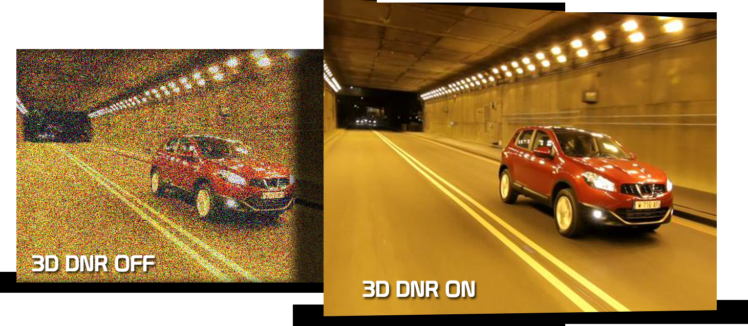 Grazie alla funzionalità DWDR le immagini vengono riprese con tempi di esposizione differenti a seconda della parti più chiare o più scure che vengono poi combinati digitalmente per ottenere delle