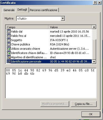 Risoluzione dei problemi di verifica del modulo RHA Note: Il parametro httpcfg.exe è un'utilità standard per server Windows, reperibile nella directory di installazione del Servizio di controllo.