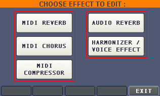 Armonizzatore - Intonatore - Voice Effect Questa funzione ingloba tre diverse modalità d uso: HARMONIZER EASY TUNE VOICE EFFECT Modalità HARMONIZER Armonizzatore a tre voci, con la possibilità di