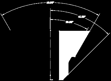 Disegni e dettagli Selezionato Opzione deselezionata Quota angolare simmetrica È possibile creare più quote angolari simmetriche parziali e complete senza selezionare ogni volta la linea di mezzeria.