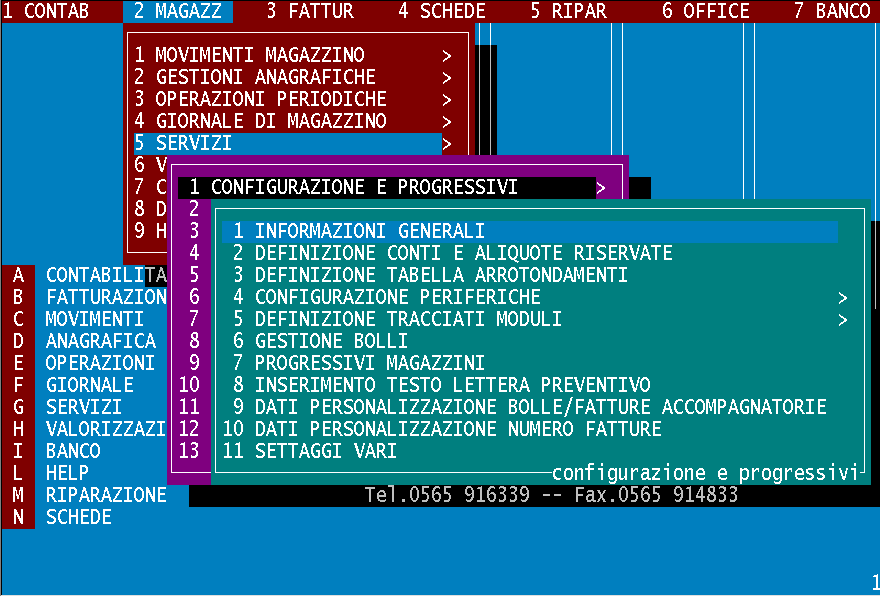 AVVIAMENTO DELLA PROCEDURA Procederemo adesso all inserimento dei dati di servizio e tabelle, saltando da un programma all altro, per seguire passo-passo tutta la procedura per iniziare la