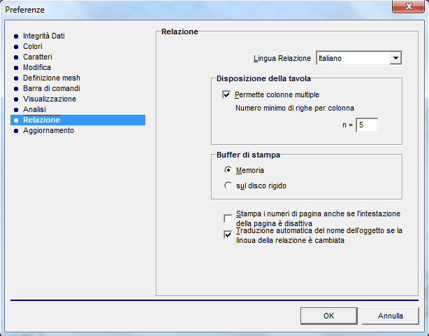 Elenco novità AxisVM 10 13 Se viene attivato Crea file di log relativo all analisi, i dettagli tecnici delle analisi saranno registrate e salvate come file di testo Nome modello msg.txt.