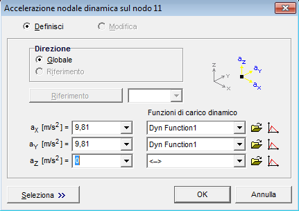 Elenco novità AxisVM 10 37 E 'possibile definire una costante (indipendente dal tempo) di carico, selezionando <Statico> dalla tendina Funzioni di carico dinamico.