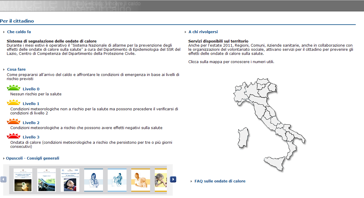 Sito ministero area dedicata http://www.