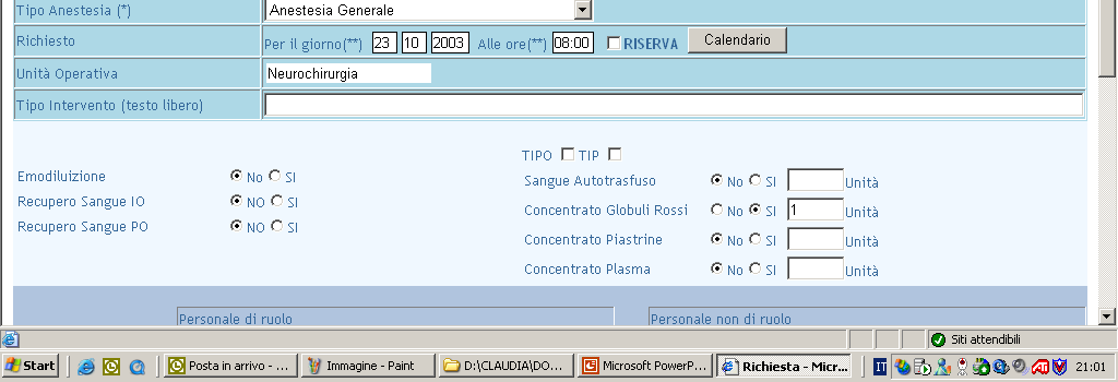 dati anagrafici tipologia di