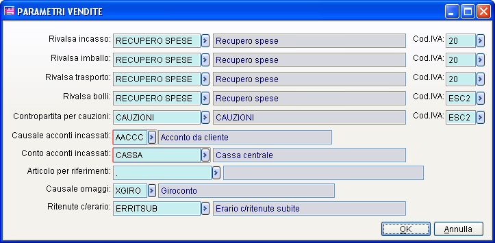 CONTABILIZZAZIONE Il campo cauzione è ovviamente gestito sia in importazione documenti, sia nella generazione fatture differite, sia nella contabilizzazione.