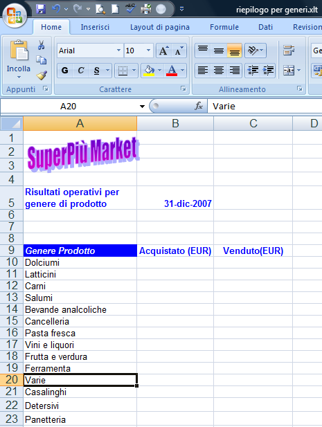 AM4 Foglio elettronico livello avanzato 65 Figura 4.76 Modifica del modello riepilogo per generi.xlt. AM4.6.4 Collegare, Incorporare e Importare AM4.6.4.1 Inserire, modificare, rimuovere un collegamento ipertestuale.