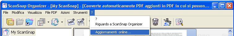 3.15 Aggiornare Per migliorare l uso e la funzionalità di ScanSnap Organizer, dei programmi di aggiornamento sono effettuati per tempo.