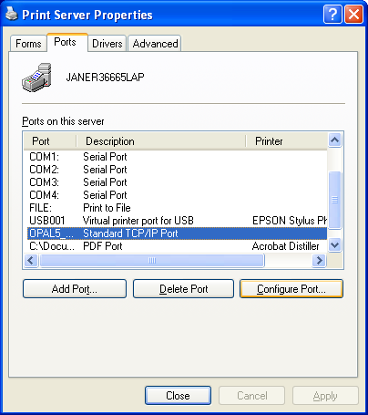Stampa LPR con lo Spire CXP5000 Color Server 101 Il passo successivo è definire la stampante TCP/IP usando l'applicazione Adobe PostScript Printer Driver, vedete la procedura seguente.