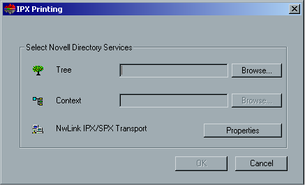 148 Capitolo 3 Lavorare da una workstation client 3. Nell'area Stampa IPX, cliccate su Cambia impostazioni accanto al parametro Tree. 4.