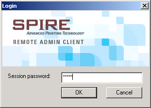 400 Capitolo 10 Amministrazione sistema Completata l'installazione apparirà la finestra Login. 2. Dall'elenco Spire Server, selezionate lo Spire CXP5000 color server richiesto. 3. Cliccate su OK.