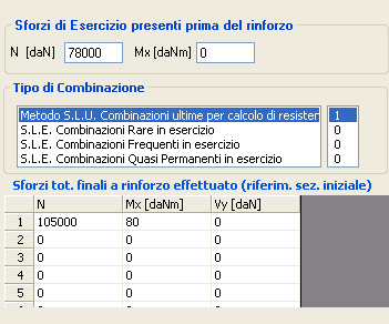 Esempi di calcolo 149 Una volta scelta la sottoscheda Tessuti/Lamine FRP basta portarsi nei dati relativi alla Fasciatura e qui selezionare il rinforzo (CFRP_1) assegnato nell'archivio, il passo, il