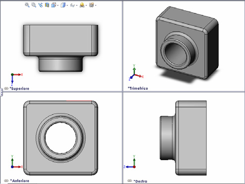 Lezione 3 Concetti fondamentali in 40 minuti Controlli per la vista Modalità di visualizzazione È possibile ingrandire o ridurre la vista di un modello nell area grafica.