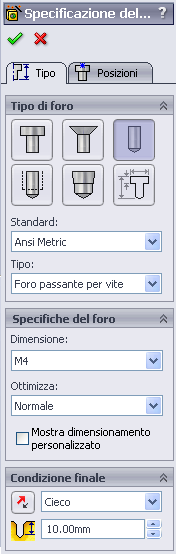 Lezione 4 Nozioni fondamentali di assemblaggio Creazione guidata fori Dimostrare agli studenti l uso di Creazione guidata fori.