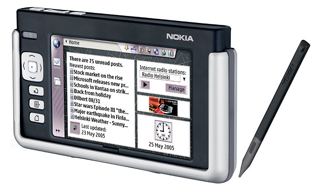 Nokia 770 Primo rappresentante degli Internet Tablet! E' equipaggiato con la piattaforma Maemo, un Linux environment (2.