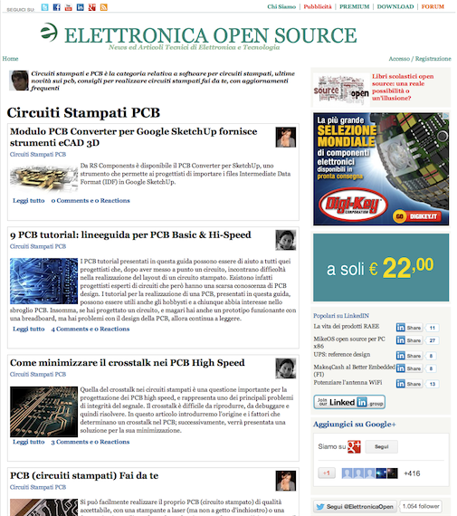 Elettronica Open Source Blog http://it.emcelettronica.com PCB http://it.emcelettronica.com/circuiti-stampati Forum http://it.