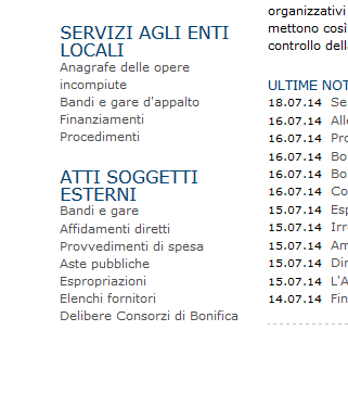 spesa Aste pubbliche Espropriazioni