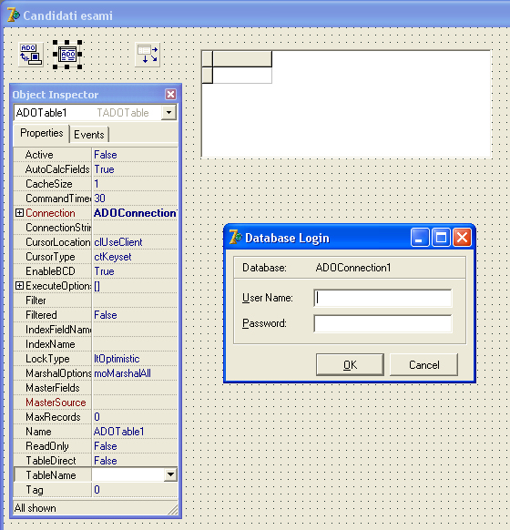 TableName DATASOURCE TABELLA