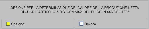 se è selezionata l'opzione, viene compilata la Sez. II del quadro IQ; se NON è selezionata l'opzione, viene compilata la Sez.