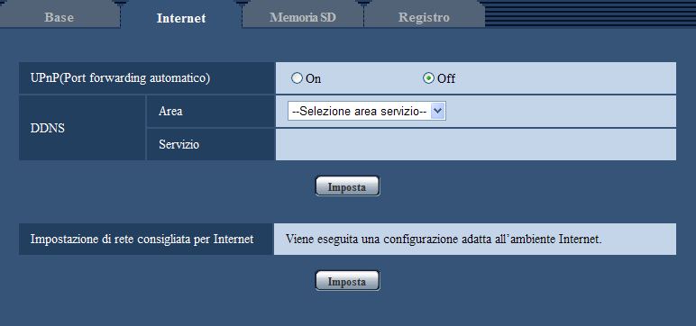 10 Configurazione delle impostazioni di base della telecamera [Base] 20, 21, 23, 25, 42, 53, 67, 68, 69, 80, 110, 123, 161, 162, 443, 995, 10669, 10670 [Installazione automatica del software