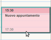 Illustrazione 117: Creare un nuovo appuntamento All'interno di una e-mail le date vengono visualizzate sottoforma di link, quindi: posizionate il puntatore del mouse sulla data per visualizzare gli