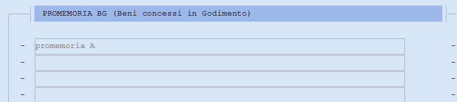 Funzione PD Protezione Modello La funzione permette di proteggere il modello ed evitare modifiche dei dati inseriti.