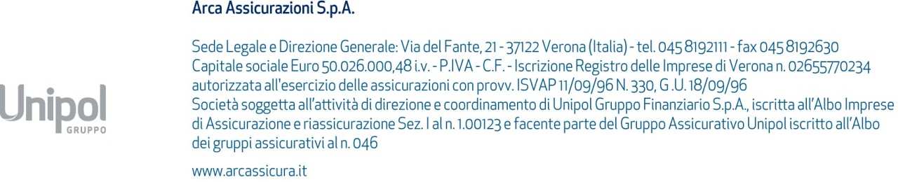 Generali di Assicurazione; 3) Informativa al Cliente sull uso dei Suoi dati e sui Suoi diritti.