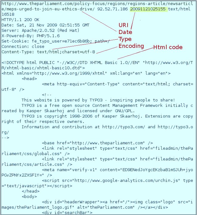 Internet Archive WayBack Machine sito del portale web e software per la visualizzazione dei file ARC Heritrix web-crawler