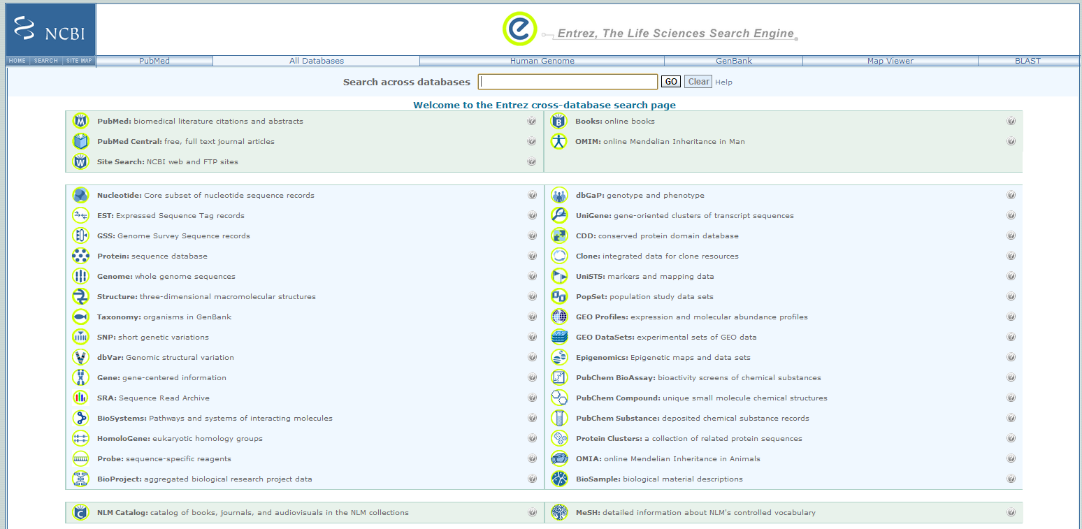 Entrez Global Query